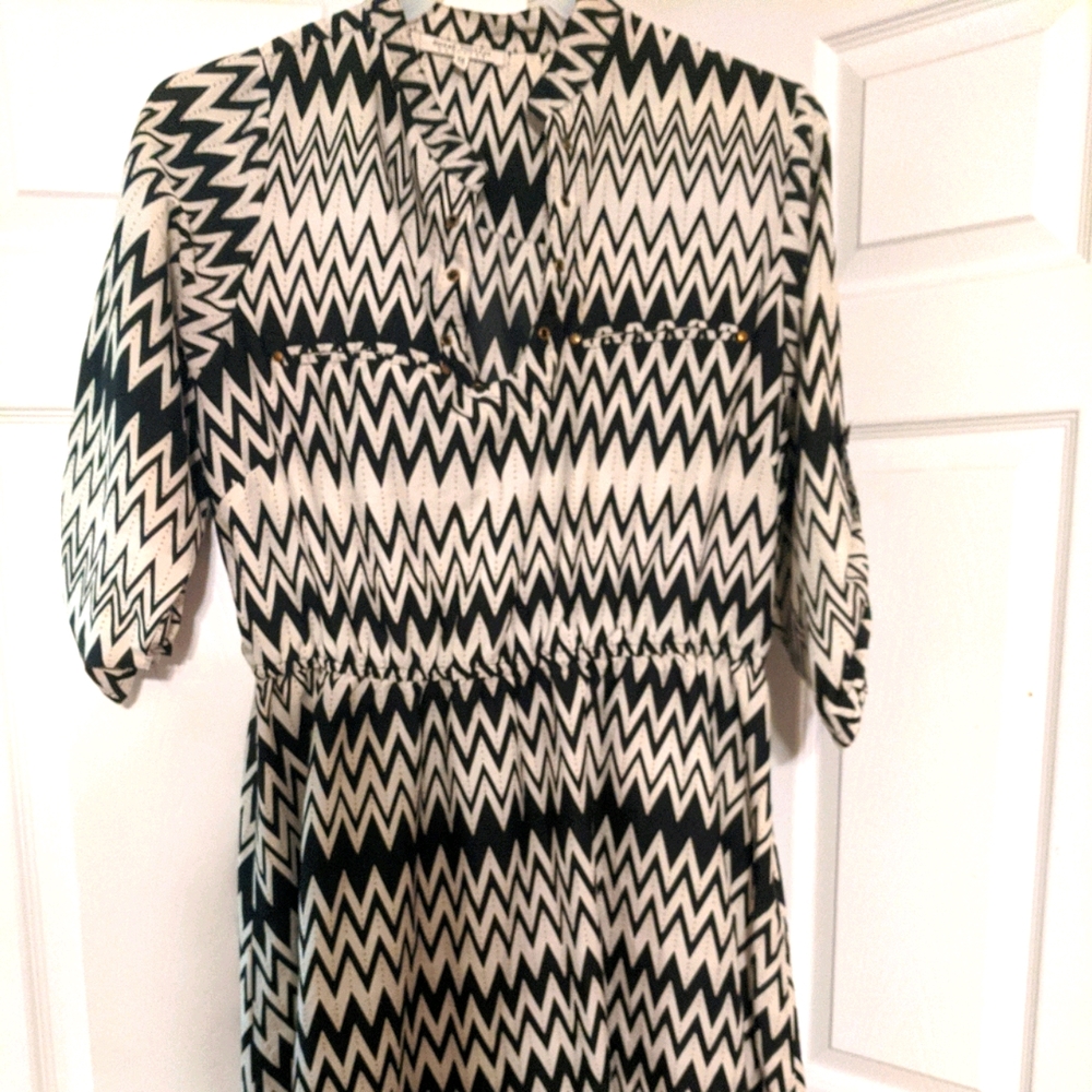 Chevron Print Dress